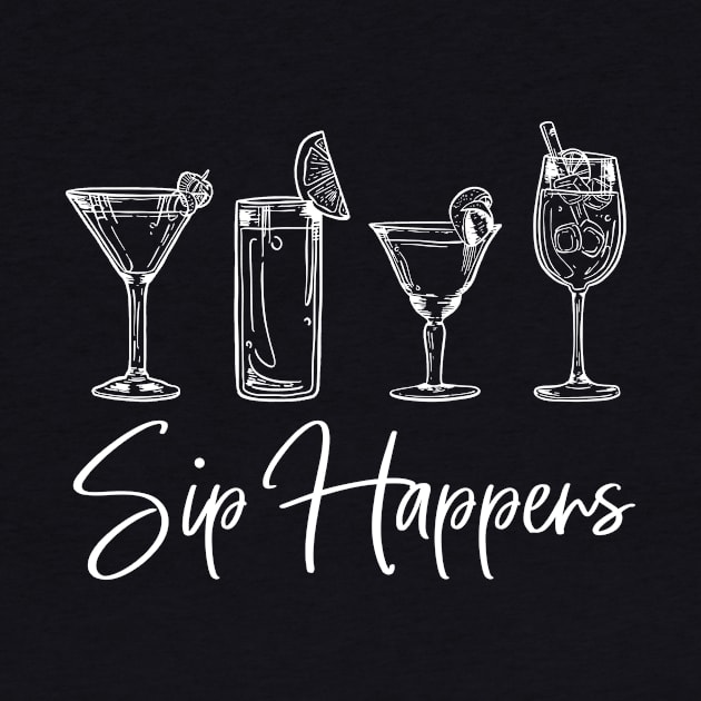 'Sip Happens Wine Glasses' Awesome Wine Lover Gift by ourwackyhome